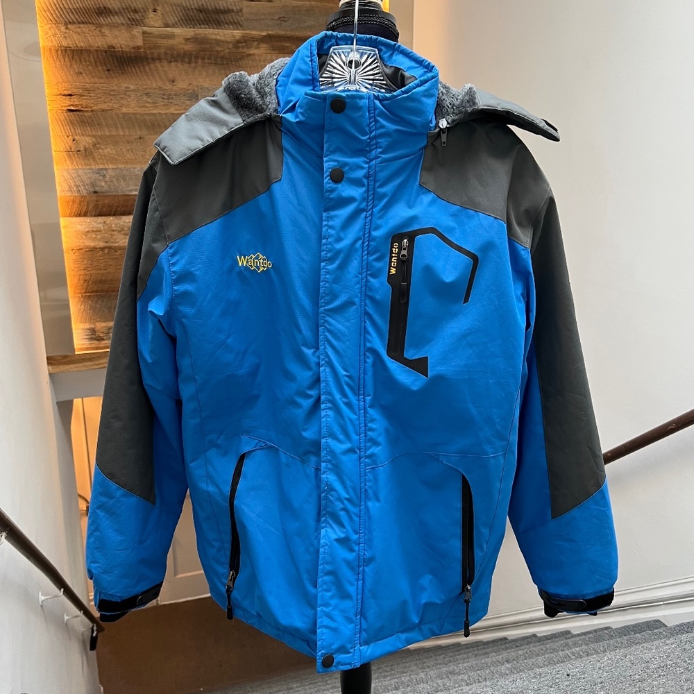 🌸 Wantdo Men's Mountain Waterproof Ski Jacket Windproof Rain  Winter Hooded
